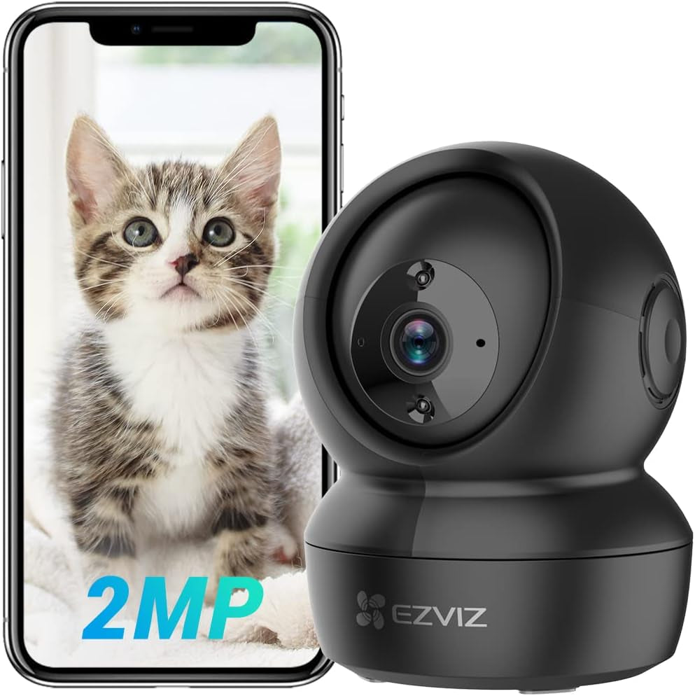 1080P Security Camera with Two-Way Audio, Night Vision, and Motion Detection – Alexa Compatible EZVIZ C6N 360°