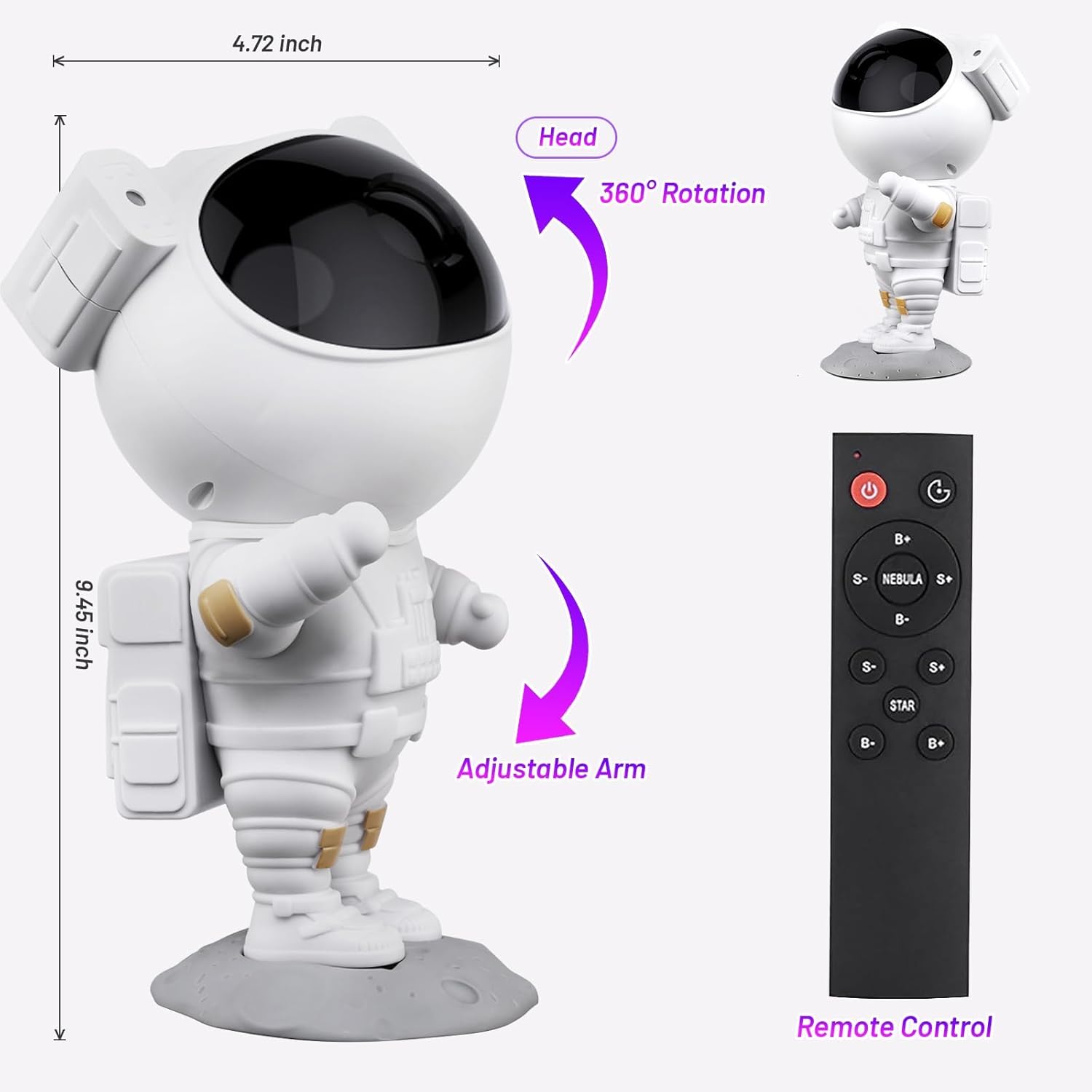 Astronaut Star Projector – Create a Starry Sky at Home